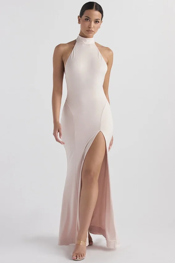 Juliette Blush Neckholder-Abendkleid Juliette Blush Neckholder-Abendkleid