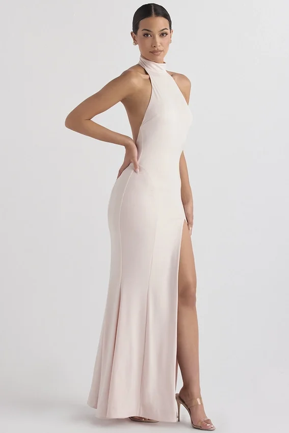 Juliette Blush Neckholder-Abendkleid Juliette Blush Neckholder-Abendkleid