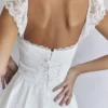 Kaia Elfenbeinfarbenes A-Linien-Mini-Kleid