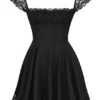 Kaia Schwarzes A-Linien-Minikleid Kaia Schwarzes A-Linien-Minikleid