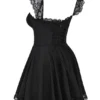 Kaia Schwarzes A-Linien-Minikleid Kaia Schwarzes A-Linien-Minikleid