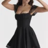 Kaia Schwarzes A-Linien-Minikleid Kaia Schwarzes A-Linien-Minikleid