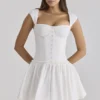Kaia Weißes Baumwoll-Minikleid Kaia Weißes Baumwoll-Minikleid