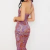 Kasia Lila Midi-Kleider mit Cut-outs