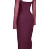 Katarina Maxikleid in Weinrot Katarina Maxikleid in Weinrot