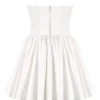 Katherine Weißes trägerloses Korsetts-Minikleid Katherine Weißes trägerloses Korsetts-Minikleid