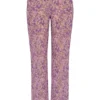 Keala Violet Floral Cutout Hose Keala Violet Floral Cutout Hose