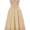 Kelly Midi-Sommerkleid mit Royal-Rose-Print als Korsett Kelly Midi-Sommerkleid mit Royal-Rose-Print als Korsett