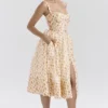 Kelly Midi-Sommerkleid mit Royal-Rose-Print als Korsett Kelly Midi-Sommerkleid mit Royal-Rose-Print als Korsett