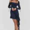 Kiki French Navy Rüschen-Minikleid Kiki French Navy Rüschen-Minikleid