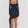 Kiki French Navy Rüschen-Minikleid Kiki French Navy Rüschen-Minikleid