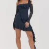 Kiki French Navy Rüschen-Minikleid Kiki French Navy Rüschen-Minikleid