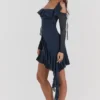 Kiki French Navy Rüschen-Minikleid Kiki French Navy Rüschen-Minikleid