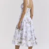 Kim Lilac Floral Baumwoll-Midi-Sommerkleid Kim Lilac Floral Baumwoll-Midi-Sommerkleid
