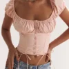 Kitty Baby Pink gerafftes Oberteil Kitty Baby Pink gerafftes Oberteil