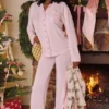 Klassischer Pyjama – Rosa, weiches Modal-Pyjama-Set