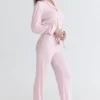Klassischer Pyjama – Rosa, weiches Modal-Pyjama-Set