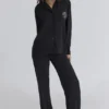 Klassischer Pyjama Schwarzes, weiches Modal-Pyjama-Set