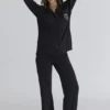 Klassischer Pyjama Schwarzes, weiches Modal-Pyjama-Set