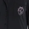 Klassischer Pyjama Schwarzes, weiches Modal-Pyjama-Set