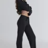 Klassischer Pyjama Schwarzes, weiches Modal-Pyjama-Set