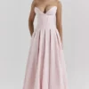 Lady Ballerina Pink trägerloses Midikleid Lady Ballerina Pink trägerloses Midikleid