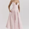 Lady Ballerina Pink trägerloses Midikleid Lady Ballerina Pink trägerloses Midikleid
