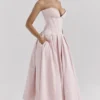 Lady Ballerina Pink trägerloses Midikleid Lady Ballerina Pink trägerloses Midikleid