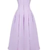 Lady Orchid Twill trägerloses Tüll-Midi-Kleid Lady Orchid Twill trägerloses Tüll-Midi-Kleid