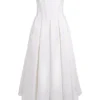 Lady White Strapless Midi Kleid Lady White Strapless Midi Kleid