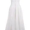 Lady White Strapless Midi Kleid Lady White Strapless Midi Kleid