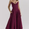 Lady Wine trägerloses Midikleid Lady Wine trägerloses Midikleid
