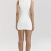 Laguna Weißes Minikleid aus Stretch-Strick