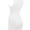 Laguna Weißes Minikleid aus Stretch-Strick