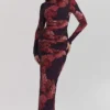 Lanetta Romantisches Maxikleid mit Blumenmuster Lanetta Romantisches Maxikleid mit Blumenmuster