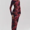 Lanetta Romantisches Maxikleid mit Blumenmuster Lanetta Romantisches Maxikleid mit Blumenmuster