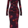 Lanetta Romantisches Maxikleid mit Blumenmuster Lanetta Romantisches Maxikleid mit Blumenmuster