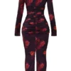 Lanetta Romantisches Maxikleid mit Blumenmuster Lanetta Romantisches Maxikleid mit Blumenmuster