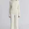 Lara Elfenbein Merinowolle-Rippstrick-Hose Lara Elfenbein Merinowolle-Rippstrick-Hose