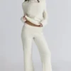Lara Elfenbein Merinowolle-Rippstrick-Hose Lara Elfenbein Merinowolle-Rippstrick-Hose