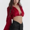 Laraine Cherry Seiden-Oberteil Laraine Cherry Seiden-Oberteil