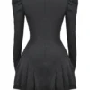 Larisa Schwarz-Cremefarbenes Plissee-Minikleid Larisa Schwarz-Cremefarbenes Plissee-Minikleid