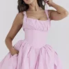 Le Puff Cotton Candy Baumwoll-Tüll-Minikleid