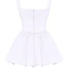 Le Puff Weißes Minikleid aus Baumwolltüll Le Puff Weißes Minikleid aus Baumwolltüll