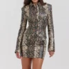 Lena Rock aus veganem Leder mit Schlangenprint Lena Rock aus veganem Leder mit Schlangenprint