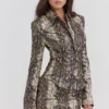 Lena Rock aus veganem Leder mit Schlangenprint Lena Rock aus veganem Leder mit Schlangenprint