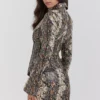 Lena Rock aus veganem Leder mit Schlangenprint Lena Rock aus veganem Leder mit Schlangenprint