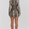 Lena Rock aus veganem Leder mit Schlangenprint Lena Rock aus veganem Leder mit Schlangenprint