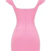 Leonida French Pink Korsetts-Minikleid