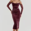 Leora Mulberry trägerloses Midikleid Leora Mulberry trägerloses Midikleid